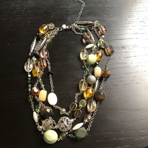 Gorgeous Lia Sophia 4 Strand Beaded Necklace